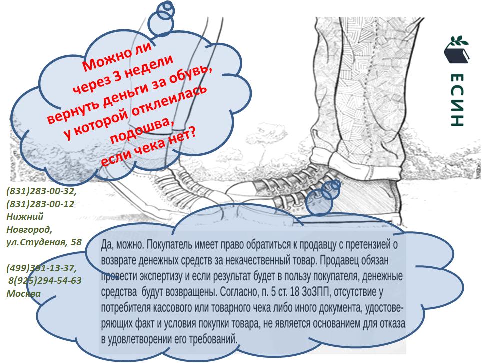 Можно ли вернуть товар без чека?